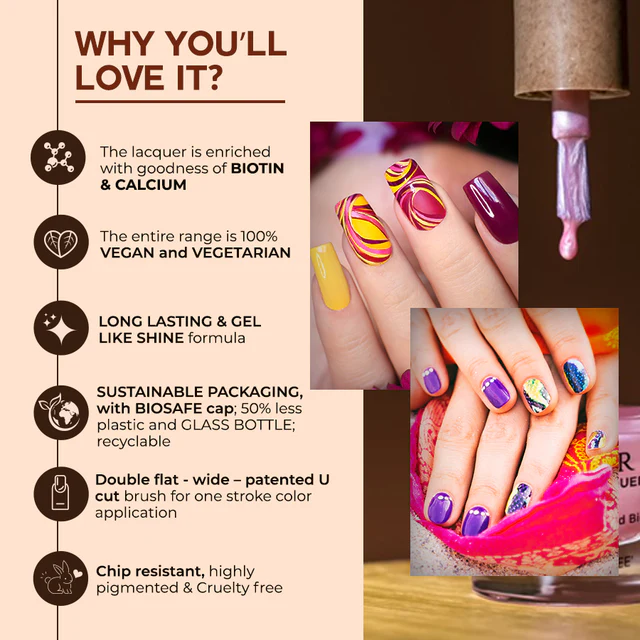 Colorbar Vegan Nail Lacquer - Image 163