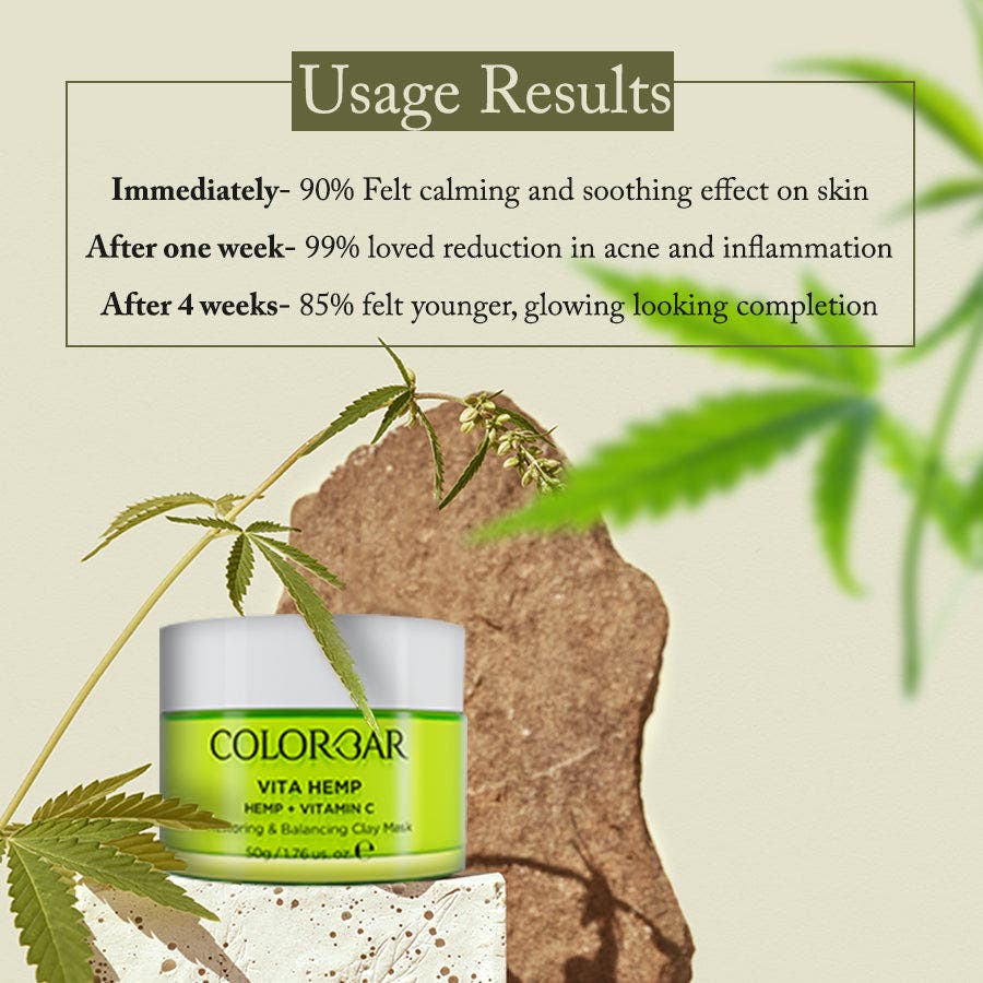 Colorbar Vita Hemp Restoring & Balancing Clay Mask - Image 10