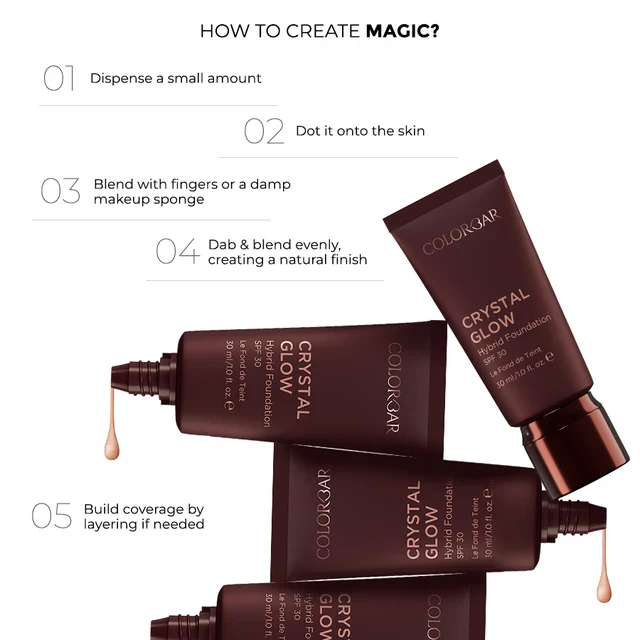 Crystal Glow Hybrid Foundation spf 30 - Image 10