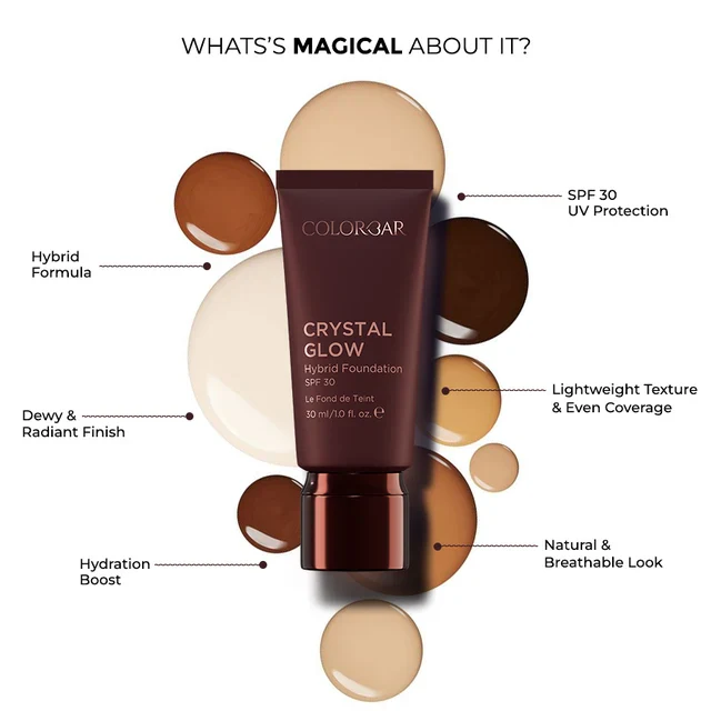 Crystal Glow Hybrid Foundation spf 30 - Image 19