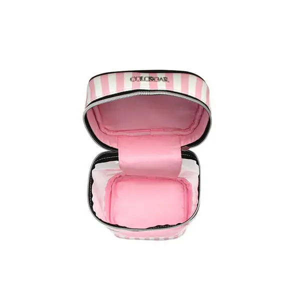 Lips & Lashes Pouch & Vanity (Set Of Two) - White + Blush Pink - Image 4